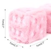 YGMONER Couple 2.75” Fuzzy Dice with Leather Dots Retro Car