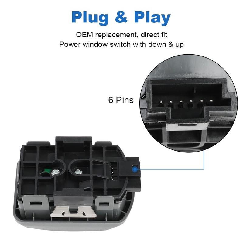 WMPHE Dual Door Window Switch Glass Control Compatible with Paccar