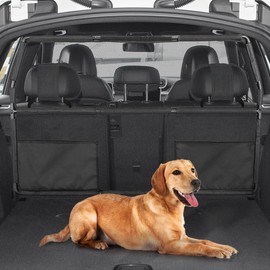 Farafox Dog Barrier for Car,56" Wide for Trucks SUV Sedans Pet Restraint Car Backseat,Backseat Divider Crossover Front Car Travel Back Seat Barricade Partition