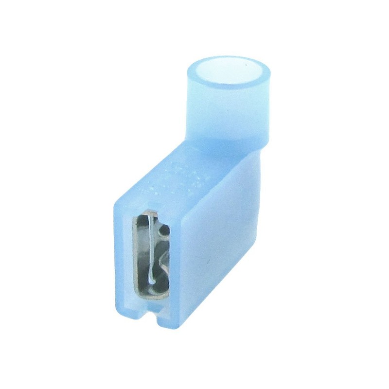 All Trade Direct 20 x Blue 6.3mm Flag Terminal Insulated