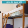 Rtteri 2 Sets Bedside Shelf Bed Metal Storage Basket Bunk