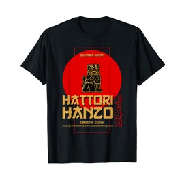 Hattori Hanzo - Sword & Sushi a Samurai & Film Fan Present T-Shirt, black