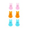 QLUYCKW 3pcs Easter Bunny Stud Earrings for Women Lightweight Acrylic