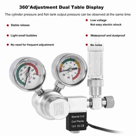 CO2 Pressure Relief Dispenser Water Regulator for Aquarium Regulator