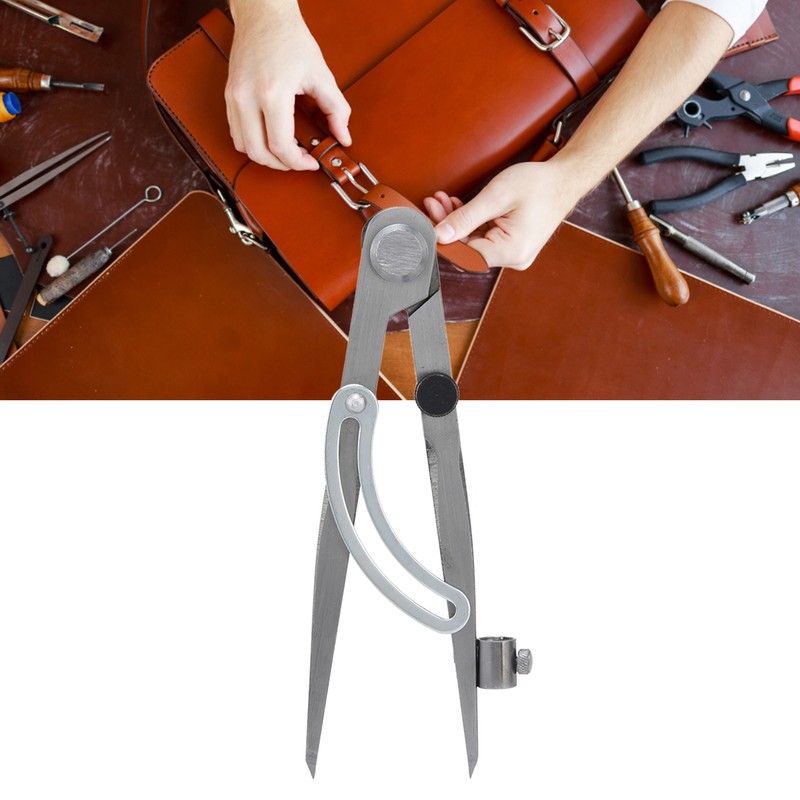 Wing Divider Gauge Carbon Steel Adjustable Angle Lockable Scribing Tool