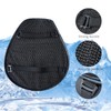 CHCYCLE Motorcycle Seat Cushion, Motorcycle Gel Seat Pad with 3D