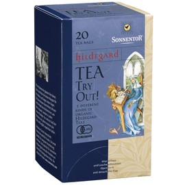 SONNENTOR SO2613 Herbal Tea Organic Tea Bags, Caffeinated Blend, Hildegart Tea Assortment, Pack of 20
