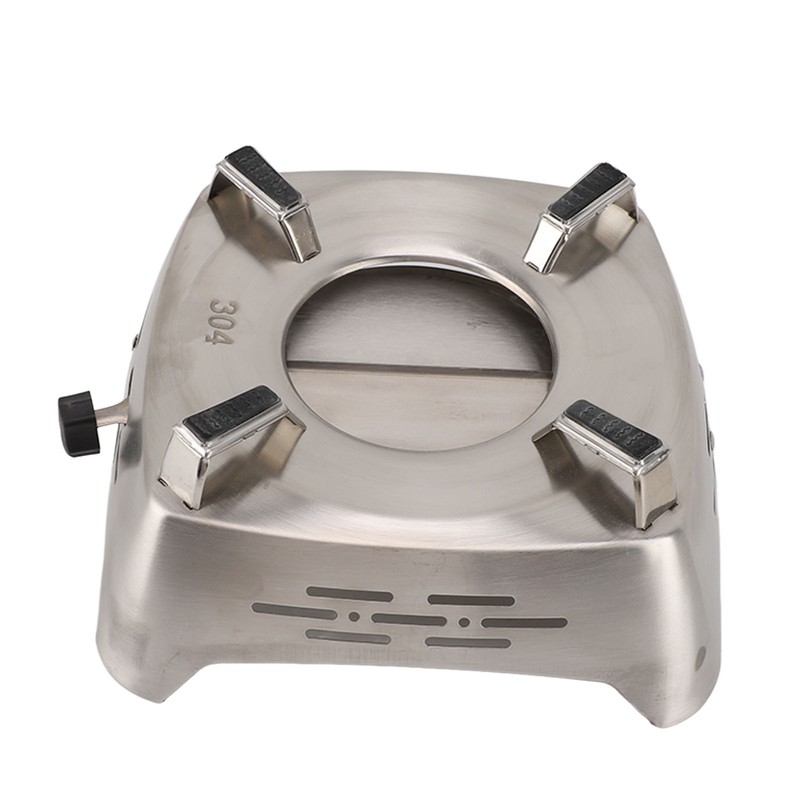 Drawer Type Alcohol Burner One Piece Stainless Steel Sliding Adjustment