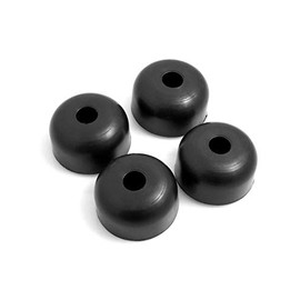 Design61 Set of 4 Plastic Furniture Glides for Screw-On Diameter 45 x Height 25 mm Black