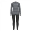 Odlo Unisex Children's Active Warm Eco Baselayer Set, Black-Grey Melange,