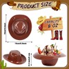 Uiifan 24 Pcs Cowboy Hats Ice Cream Bowls Snacks Yogurt
