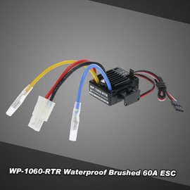 Goolsky WP-1060-RTR Waterproof Brushed 2S-3S 60A ESC for 1/10 Tamiya Traxxas Redcat HSP HPI RC Car