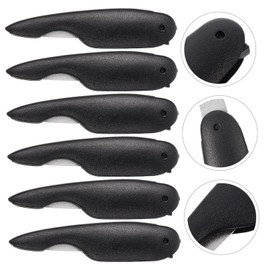 WOONEKY 6Pcs Folding Nail Files Double Sided Metal Nail Polishing Tools for Manicure Portable Durable Shaping for Travel Home Use