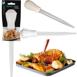 Citystores® CA Traditional Baster Essential Kitchen Gadget for Basting While Roasting Keeps Roasted Meats Succulent Easy-Grip Design Durable Heat Resistant Tube Ideal for Turkey Chicken BBQ