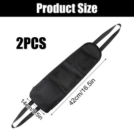 2 Pieces Generic Car Seat Side Organiser, Multifunctional Camping Car Organiser, Side Pocket Organiser for Car Seats, Car Organiser for Motorhome with Multiple Pockets for Truck, Van, SUV