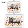 Twigs Berries Owls Dish Drying Mat for Kitchen Counter Reversible