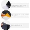 AIMALL 4PCS Car Door Sill Protector Stickers, 3D Carbon Fiber