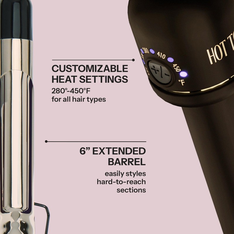 HOT Tools 24K Gold Professional 2" Extended Barrel Curling Iron