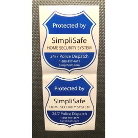 (2) SimpliSafe Home Security System Decals/Sticker