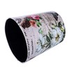 Lingxuinfo Scakbyer Small Trash Can Wastebasket, PU Leather Decorative Trash