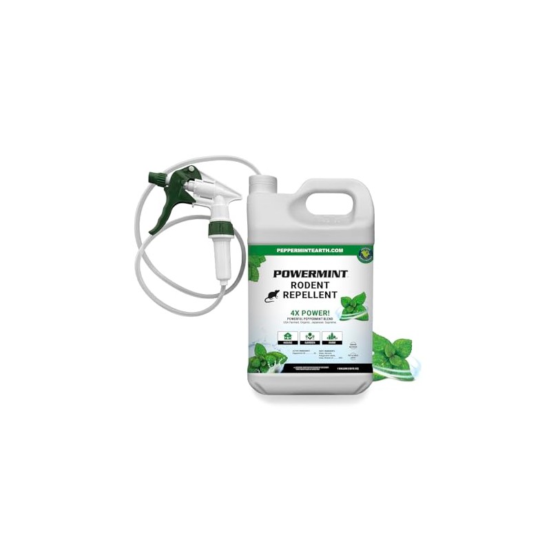 Powermint 1 Gallon Peppermint Oil Rodent Repellent Spray