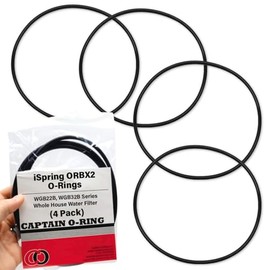 Captain O-Ring - Anillos tóricos ORBX2 de repuesto para filtro de agua para toda la casa iSpring WGB22B, WGB32B Series (paquete de 4)