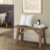 Sawmill Wood Bench, Farmhouse Entryway Bench for Living Dining Room,