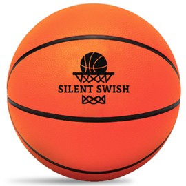 SilentSwish Silent Basketball Size 7 (29.5”) – Quiet Indoor Basketball for Dribbling, Airless PU Foam Ball, High Bounce, Noiseless Training for Apartments, Dorms, Kids, Teens, Adults, Home Gym