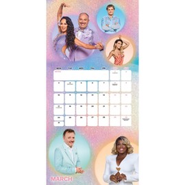 Strictly Come Dancing Calendar 2025 Square Wall Calendar Strictly with FREE Organisational stickers included