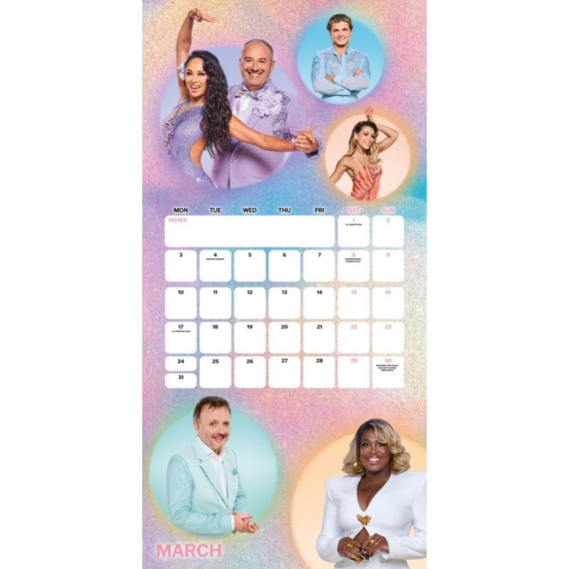 Strictly Come Dancing Calendar 2025 Square Wall Calendar Strictly with
