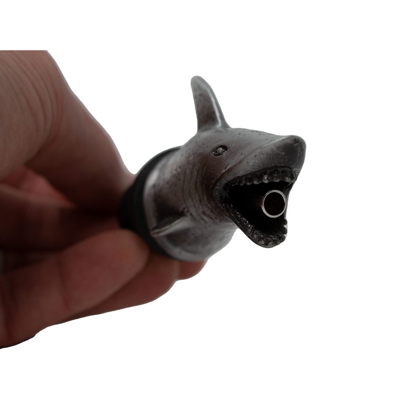 Happy Hour Shark Head Wine Pourer - Stopper, Aerator, and
