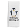 TNUW I Just Freaking Love Penguins OK Soft and Absorbent