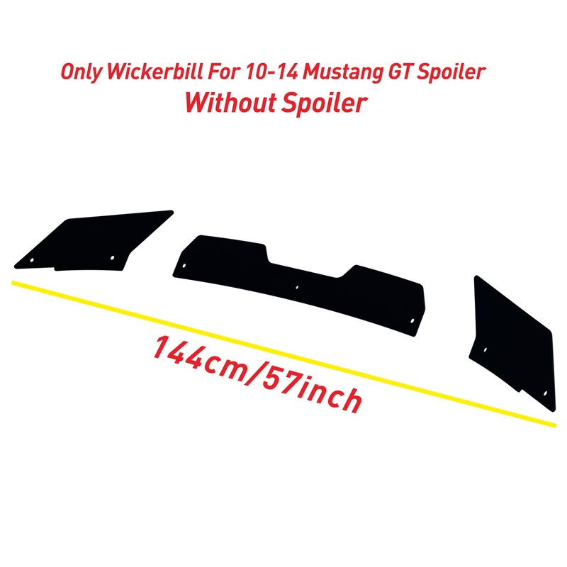 NARPES Only Wickerbill Extension for 2010-14 Ford Mustang Accessories