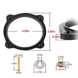 YSD RV Toilet Floor Flange Seal, 385310063 Floor Flange Seal and Mounting Replacement Kit for RV Toilets