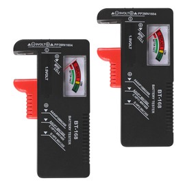UMLIFE 2Pack of BT-168 Battery Tester, Universal Battery Tester, Small Battery Tester for Household Battery, Suitable for AAA AA C D 9V 1.5V Button Battery