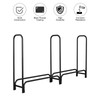 GASPRO 8FT Firewood Rack Outdoor with Cover, Adds Sturdy Middle