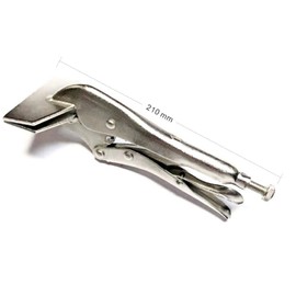 Chiloskit 8" Locking Sheet Metal Clamp Steel Vice Vise Holding Welding Flat Metal Sheet Clamp Grip Locking Pliers