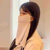 Grey UV Protection Sun Face Mask Face UV Protection 3ea