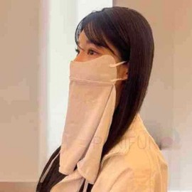 Grey UV Protection Sun Face Mask Face UV Protection 3ea