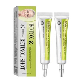 Botoxmix & Vita-A Retinol Shot Crema de estiramiento de arrugas para levantar arrugas, crema de estiramiento facial instantáneo antiarrugas, minimizador de poros, líneas finas, toda la piel, 2 unidades