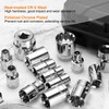 sourcing map 2pcs 12 Point Socket 1/2" Drive by 21mm