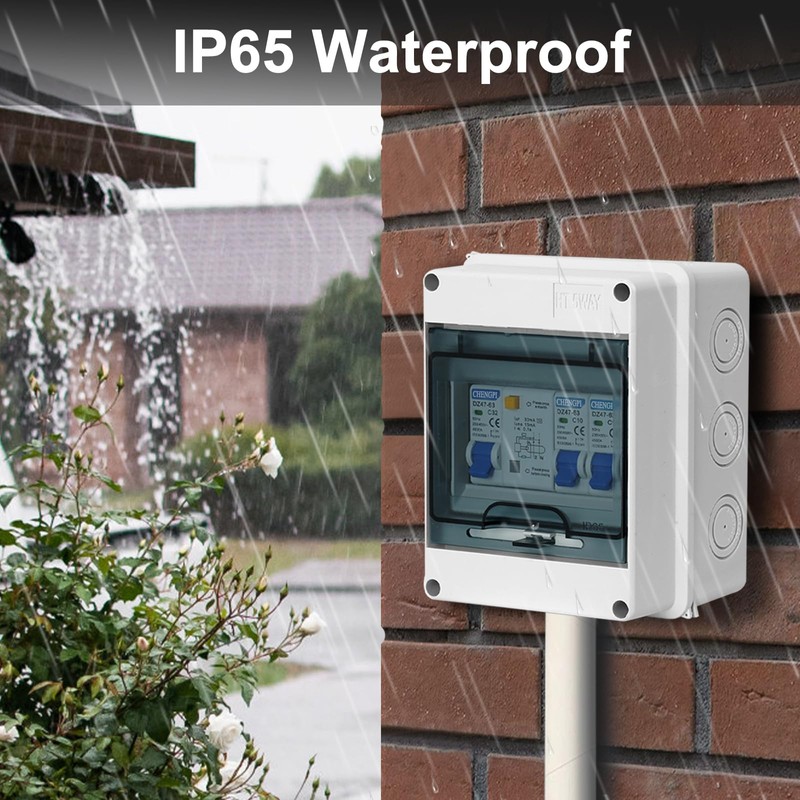 CHENGPI Surface-Mounted Fuse Box IP65, Surface-Mounted Distributor Small Distribution, Distribution