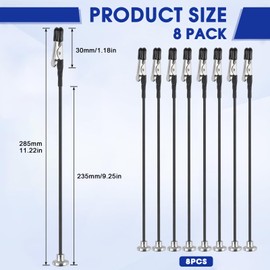 Third Hand Soldering with Magnetic Base, 8 Pieces Helping Hand with Flexible Gooseneck, Soldering Aid Third Hand, Board Holder, Helping Hand