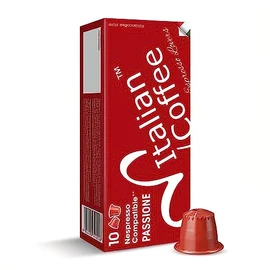 Italian Coffee pods compatible with Nespresso Original machines, Espresso capsules (100 Passione regular pods, 100 Count (Pack of 1)), red