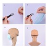 Set of 6 Comfortable Mask Life Without Pain Ears, Elastic