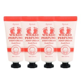 (4 pieces) Epoo Fragrance Witch Foot Cream Fresh Floral 80ml Foot Cream Shea Butter Highly Moisturizing / (4개)에뿌 향기마녀 풋크림 프레쉬플로럴 80ml 발크림 시어버터 고보습