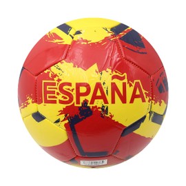 Icon Sports World Cup Country Soccer Balls Training Outdoor Futbol Size 5, Spain Brush