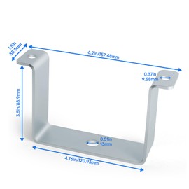 Cutetool 610-0065 2 Leg Bolt-On Hubodometer Mount Bracket – Compatible with Commercial Trucks, Trailers, and Heavy Equipment, for 5-1/2 Inch Bolt Circle Hubs,Side Holes for 3/8 inch Bolts