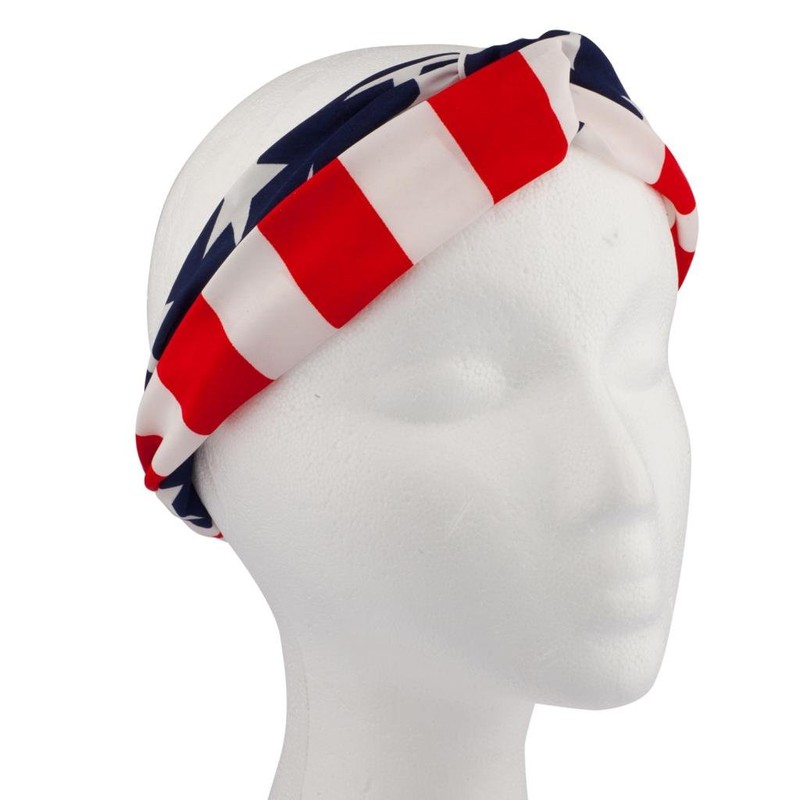 LUX ACCESSORIES American Flag July 4Th Independence Day Red White