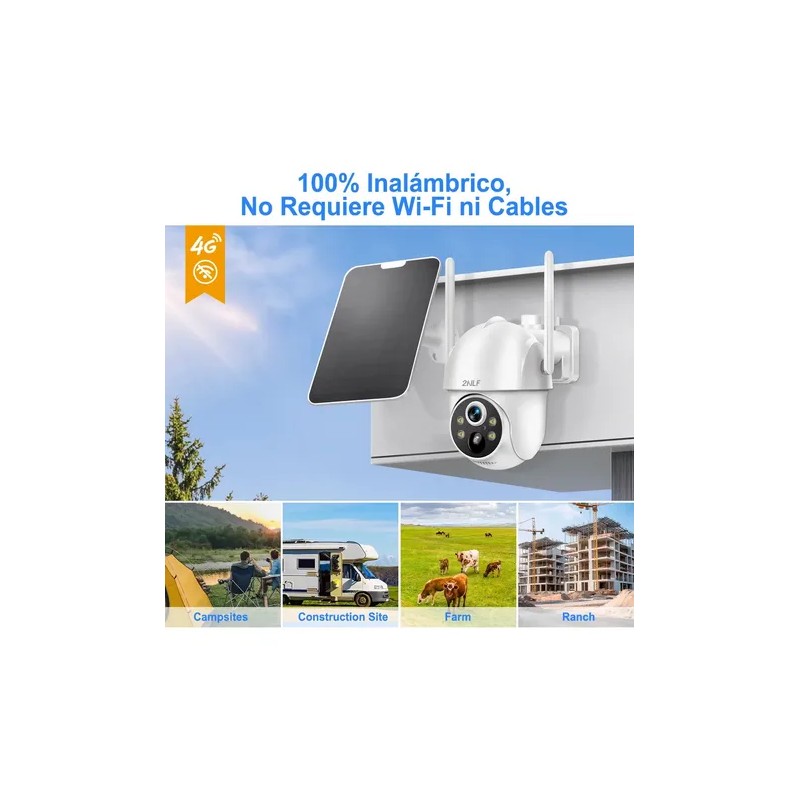 OJO 4G Cámara Vigilancia Exterior SIM Solar Inalámbricos 8MP Cámara